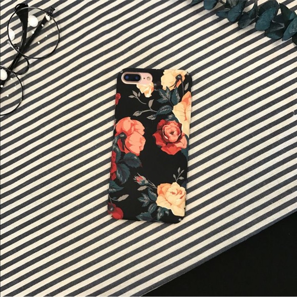 LAST ONE Black Floral Design iPhone Case - Picture 3 of 8